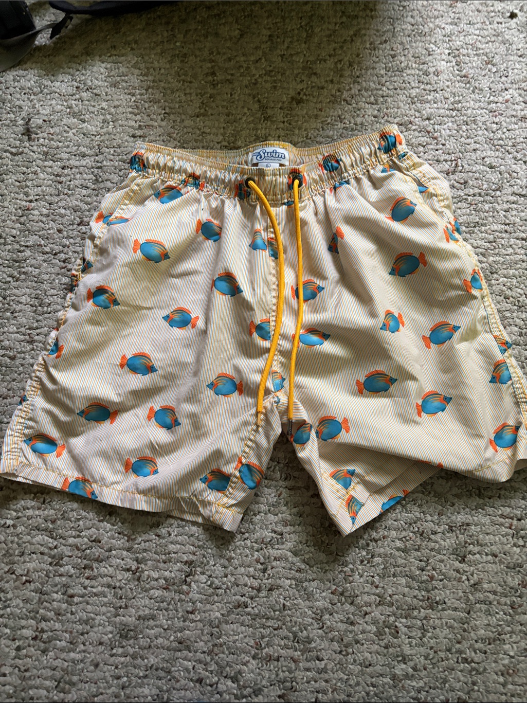 Swim Trunks With Fish Like New